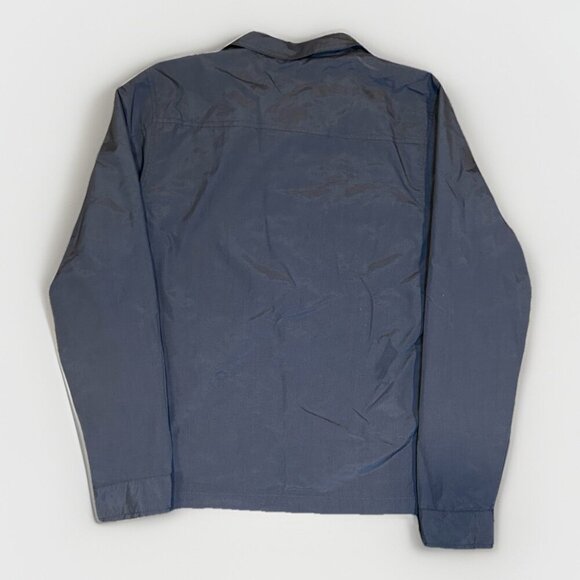 Ezekiel Marley Button Snap Shirt Jacket Men's Size Medium Navy Blue Windbreaker - Picture 2 of 7